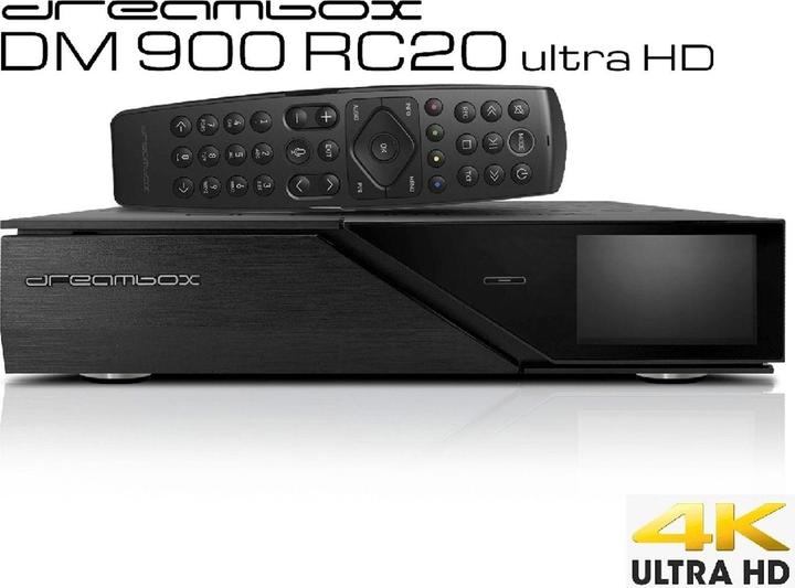 Image du produit Dreambox DM900 RC20 ultraHD (2 Go, DVB-S2X, Slot CI, Arbre CI)