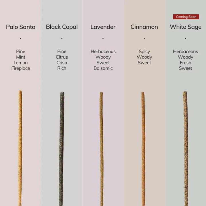 Produktbild Cedar and Myrrh Räucherstäbchen handgerollt Black Copal