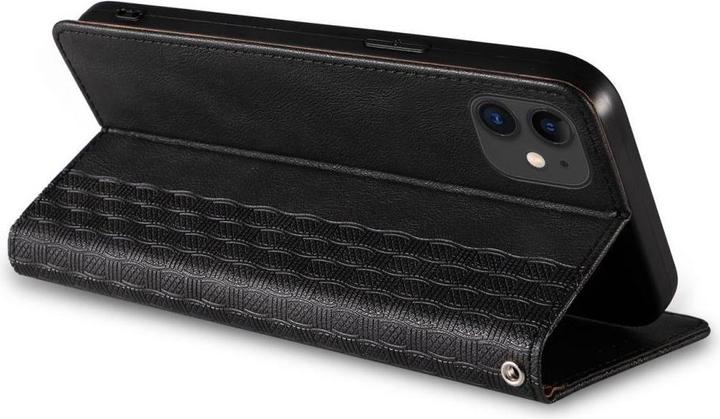 Image du produit Hurtel Étui Strap magnétique pour iPhone 13 Portefeuille + Mini Lanyard Pendentif Noir (Apple iPhone 13)