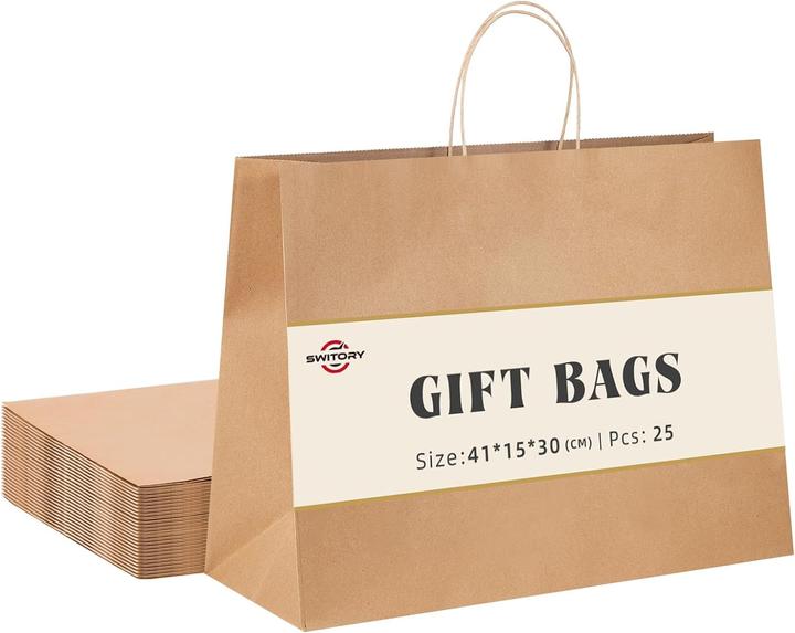 Image du produit Switory Sacs en papier avec anse (25 x)