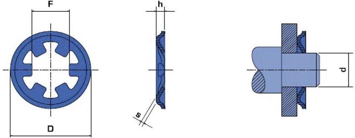 Image du produit Reely Rondelle de serrage Convient pour Well