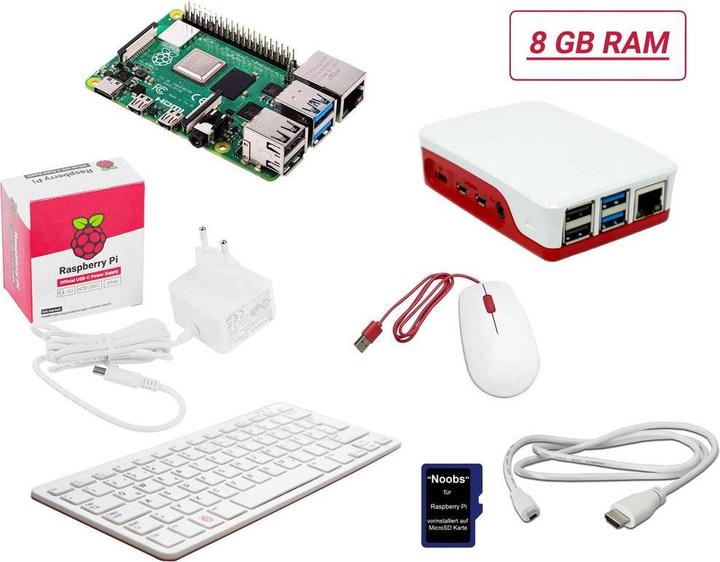 Image du produit Raspberry Pi Desktop Kit 5 B 8GB 4 x 2.4GHz incl. clavier, incl. souris, incl. Noobs OS, incl. réseau