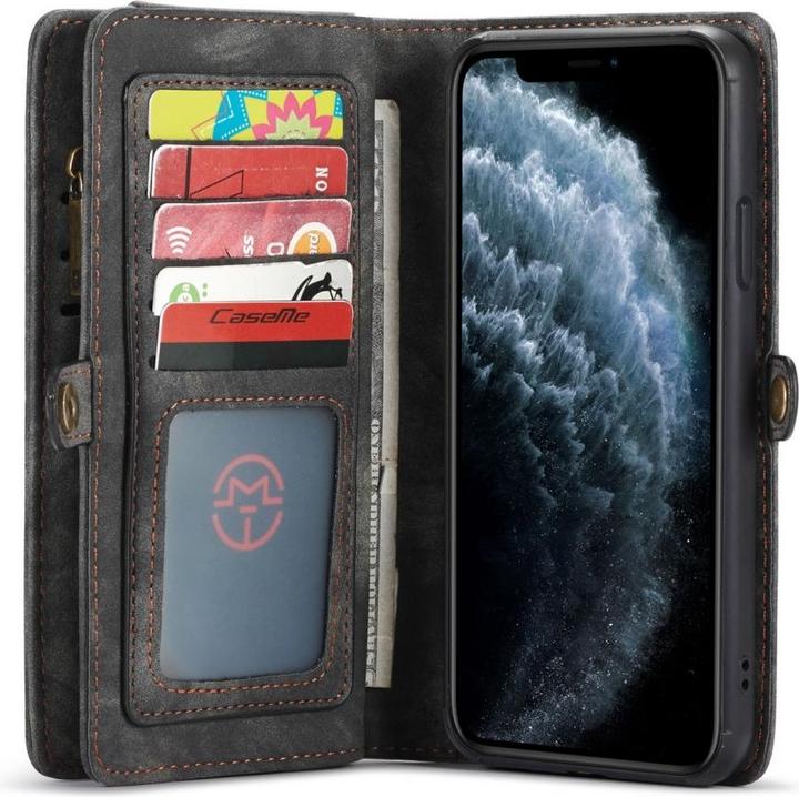 Immagine prodotto Caseme Custodia per iPhone 11 Pro Max di Apple in vera pelle con portafoglio e carte di credito (Apple iPhone 11 Pro Max)