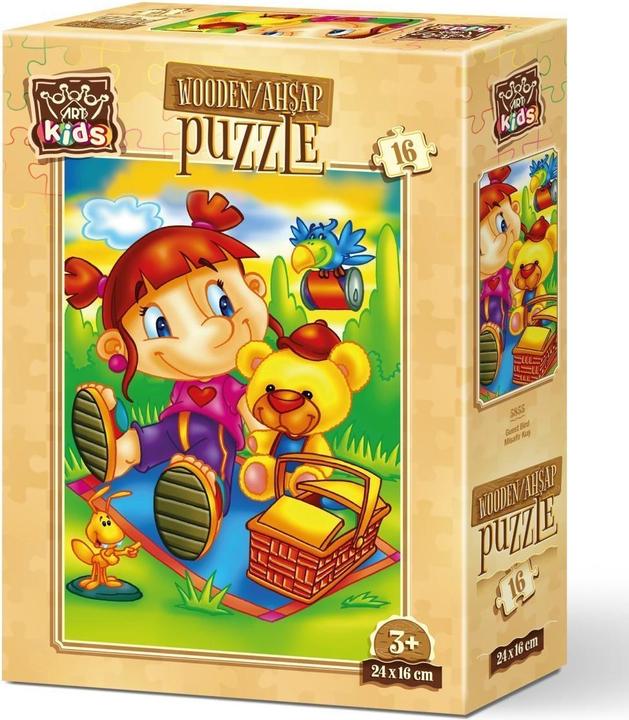 Immagine prodotto Heidi Cheese Line HeiDi Art 5855 Puzzle per bambini 16 pz.XL in legno Il piccolo canarino (16 pezzi)