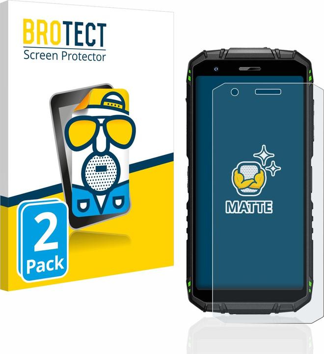 Productafbeelding BROTECT Antireflecterende schermbeschermer mat (2 Stuk, Doogee S41 Pro)