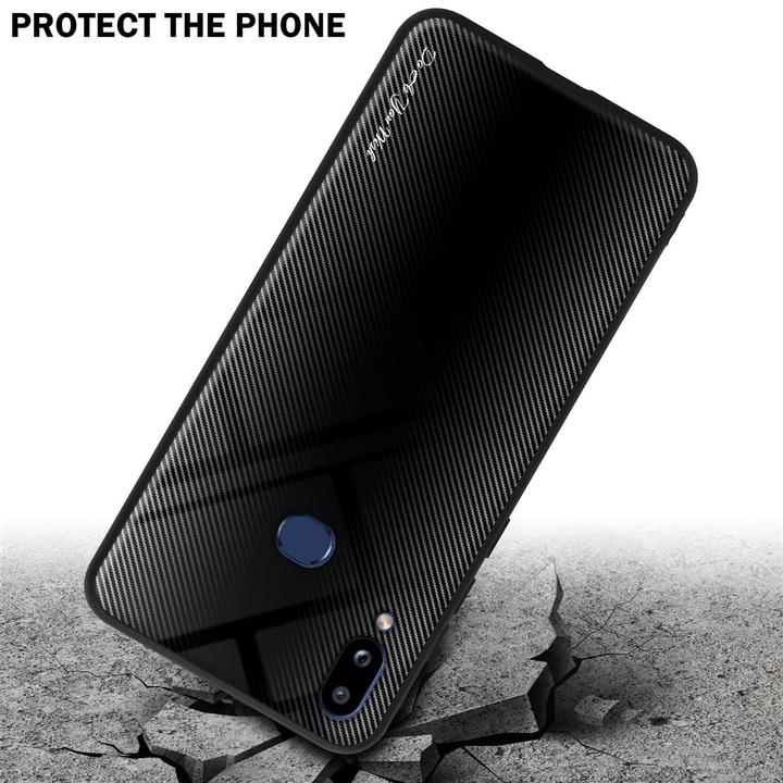 Produktbild Cadorabo TPU Gestreiftes Glas Cover (Samsung Galaxy A10s, Samsung Galaxy M01s)