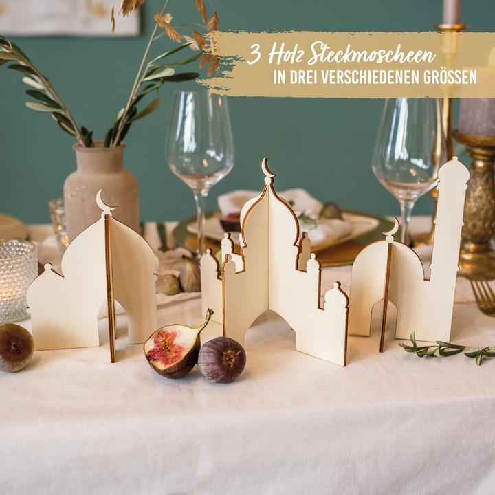 Produktbild Papierdrachen 3 Ramadan Deko Holzhäuser