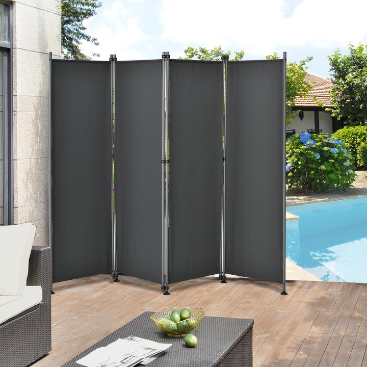Actual product image Pro-Tec Outdoor partition wall Modica 170x215cm Screen privacy screen Spanish wall garden grey (215 cm)