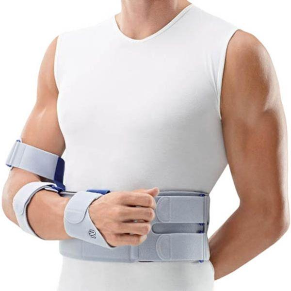 Produktbild OmoLoc Stabilorthese Grösse 1 links titan (1)