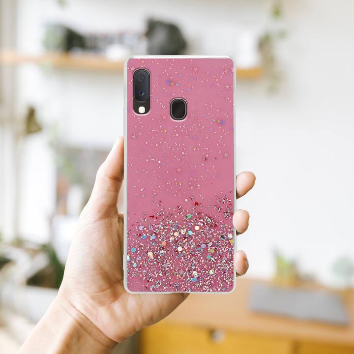 Actual product image Cadorabo TPU cover sparkling glitter (Samsung Galaxy A20e, Samsung Galaxy A10e)