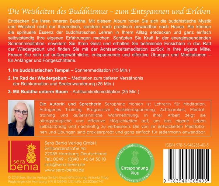 Immagine prodotto Perlen der Weisheit – Buddhistische Mystik & Buddhistische Meditation (CD) (Tedesco, Seraphine Monien, Sera Benia Publishing Ltd., 2019)