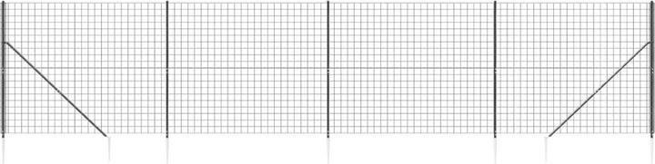 Actual product image VidaXL Maschendrahtzaun mit Bodenhülsen Anthrazit 1,6x10 m
