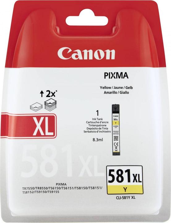 Actual product image Canon Cli-581xl (Y)