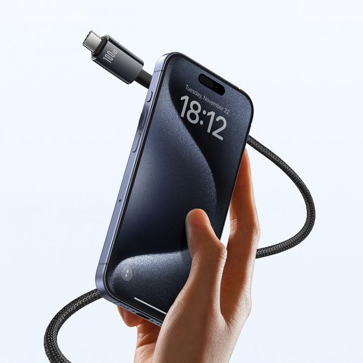 Produktbild Baseus Tungsten Gold USB-C 3.2 / USB-C 3.2 cable 100W 4K 60Hz 1.5m - black (1.50 m, USB 3.2)