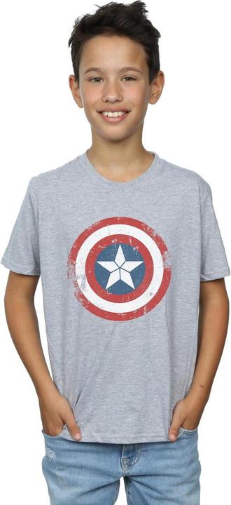 Immagine prodotto Captain America Civil War Distressed Shield Maglietta Ragazzi (152, 158)