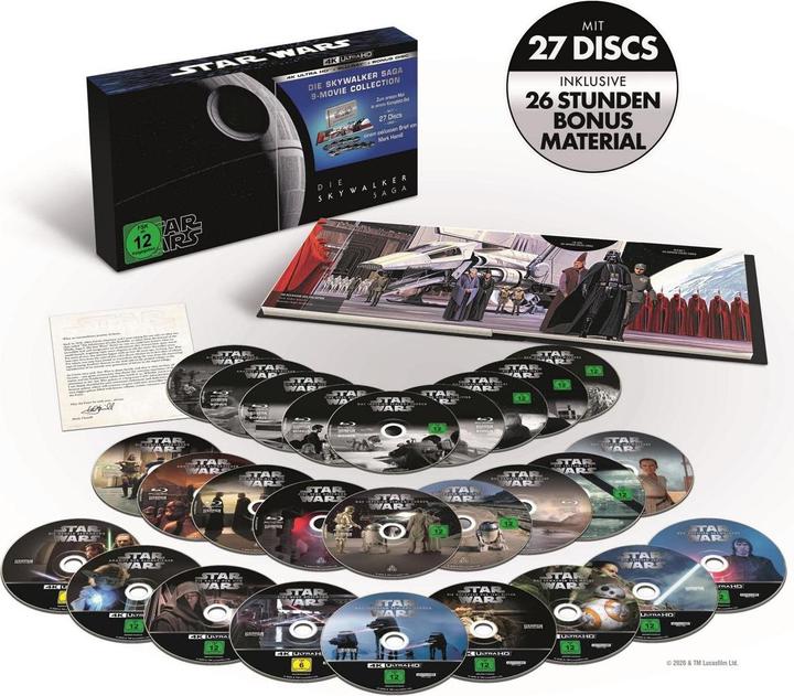 Actual product image Star Wars: The Skywalker Saga 4K UHD including bonus material (Blu-ray, 2020, German)