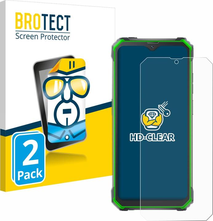 Actual product image BROTECT Screen Protector Clear (2 Piece, Blackview BV7100)