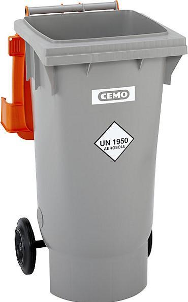 Immagine prodotto Cemo Contenitore per la raccolta di bombolette spray, con rotelle, capacità 120 l