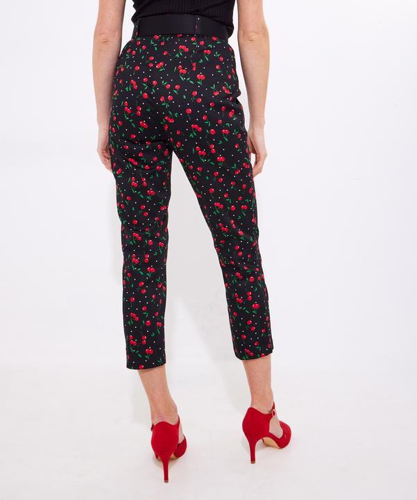 Actual product image Joe Browns Cherry Print Capri Trousers (38)