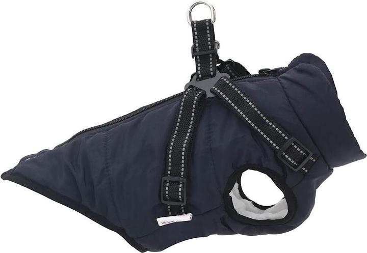 Actual product image VidaXL Dog coat with harness Waterproof Reflective (24, Dog coat)