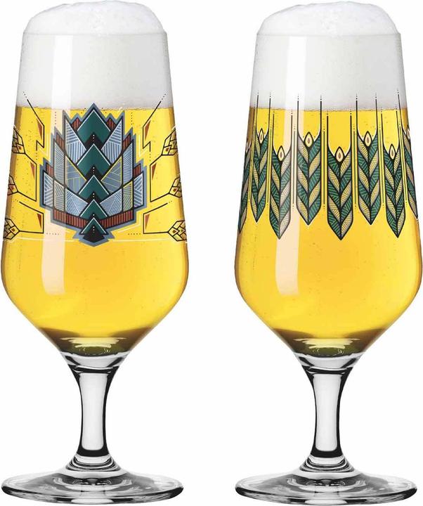 Ritzenhoff Pilsgläser mit Motiv Brauchzeit (0.37 l, 2 x)