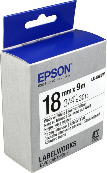 Immagine prodotto Epson Cassetta per etichette LK-5WBW (1.80 cm, Bianco)