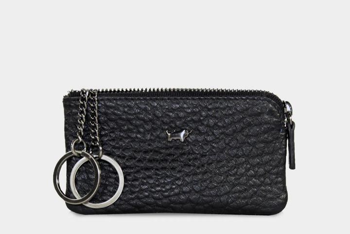 Actual product image Braun Büffel Yannik leather key case 12 cm
