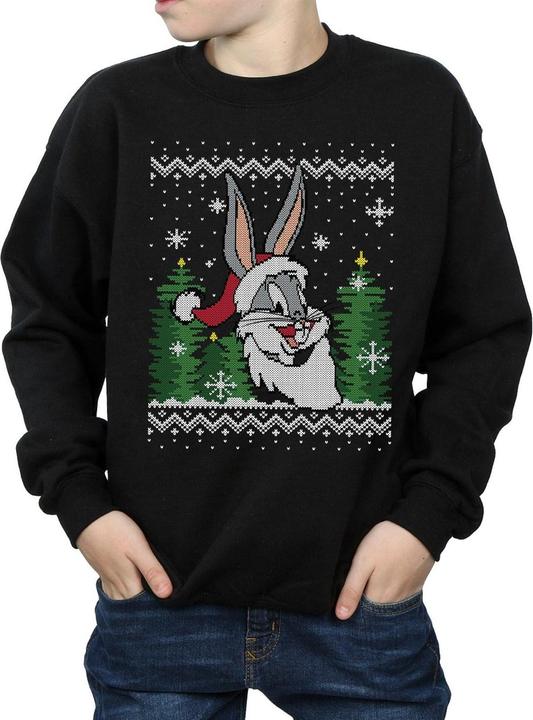 Immagine prodotto Looney Tunes Bugs Bunny Christmas Fair Isle Felpa Ragazzi (128)