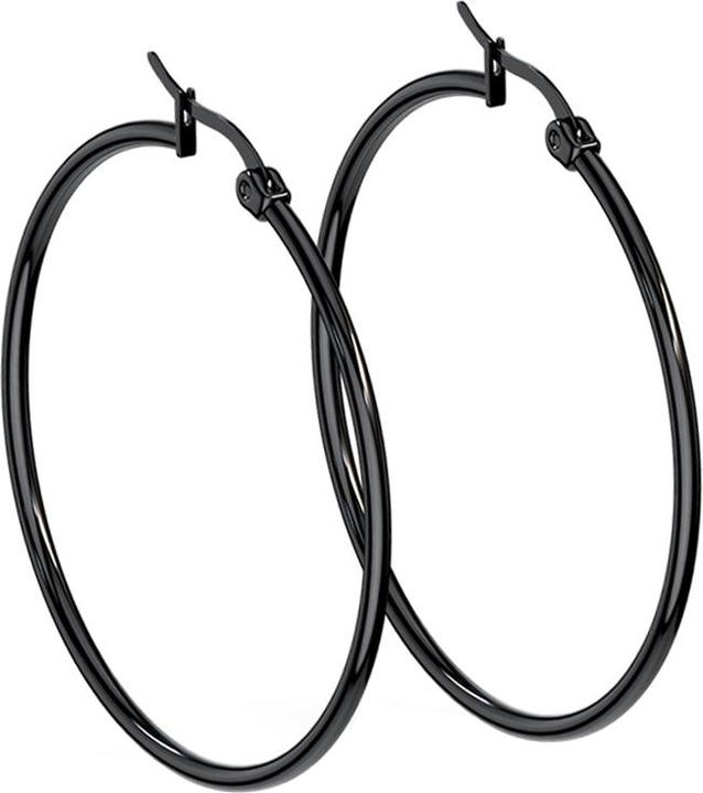 Immagine prodotto Star Piercing Orecchino rotondo nero (senza ottone, Acciaio chirurgico 316L)