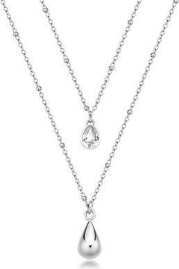 Actual product image Brosway Tear Drop Perfect Double Steel Necklace Bpc36