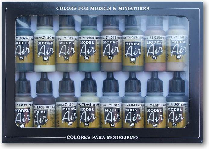 Produktbild Vallejo USAAF Aircraft WWII (16 Farben) Model Air