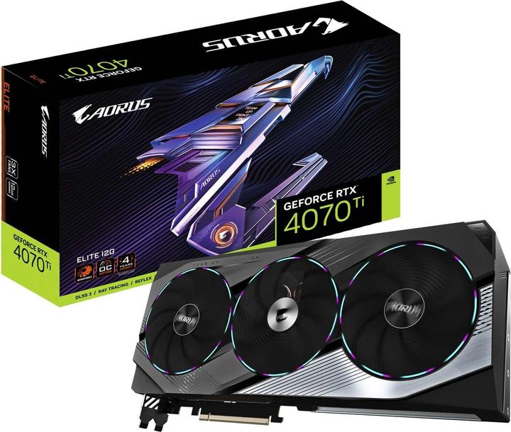 Image du produit Gigabyte AORUS GeForce RTX 4070 Ti ELITE (12 Go)