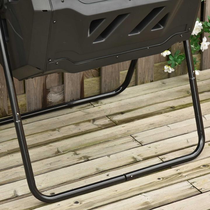 Produktbild Outsunny Komposttrommel mit 2 Kammern (160 l)