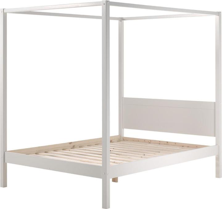 Produktbild Vipack Pino Himmelbett 140X200Cm Weiss (140 x 200 cm)