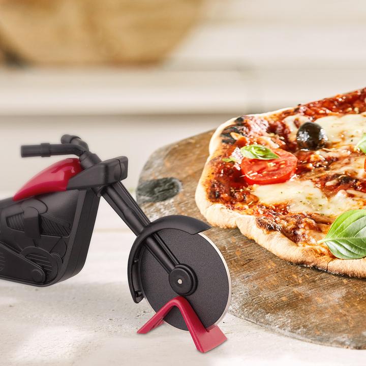 Produktbild Relaxdays Motorrad-Pizzaschneider