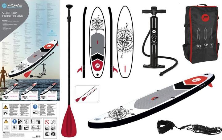 Immagine prodotto Pure SUP Board - Opblaasbaar Paddle Board - Set completo - Met Pomp / Draagtas / Pedale regolabile / Enk
