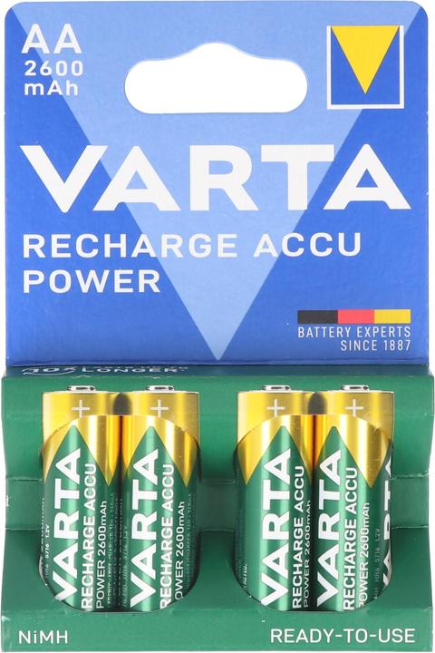 Varta Recharger Accu Power (4 pcs, AA, 2600 mAh)
