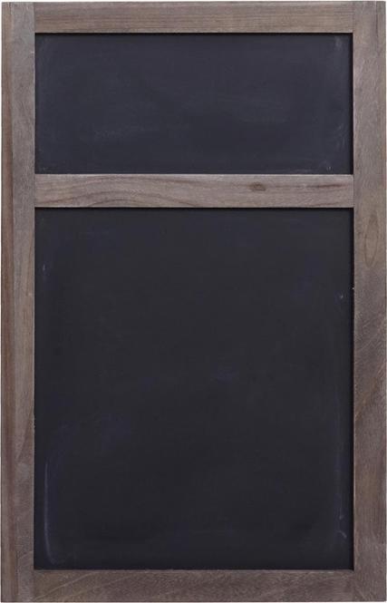 Actual product image Mendler Advertising board HWC-C51, wall board chalkboard, 55x34x2cm, wood shabby-look vintage - grey-brown (55 x 34 x 2 cm)