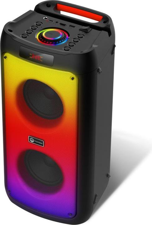 Connect IT Hyperbass BEAT+ riproduttore bluetooth per feste, 2x30W, BT, USB, MicroSD, microfono, DO, ČERNÝ (10 h, Porta USB)