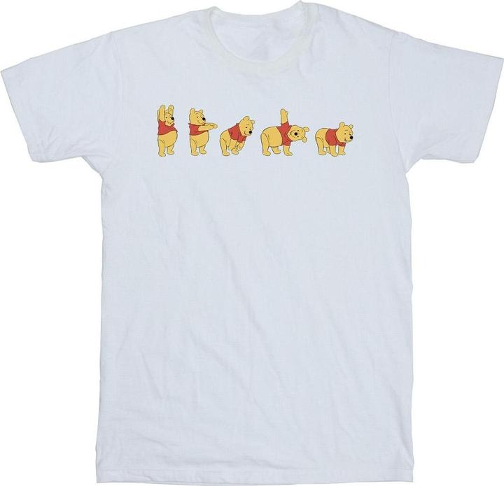 Actual product image Disney Girls Winnie The Pooh Stretching Cotton T-Shirt (104)