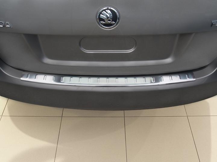 Actual product image Avisa Stainless steel bumper protection for Skoda Fabia estate from 2007 to 2014 (Rear)