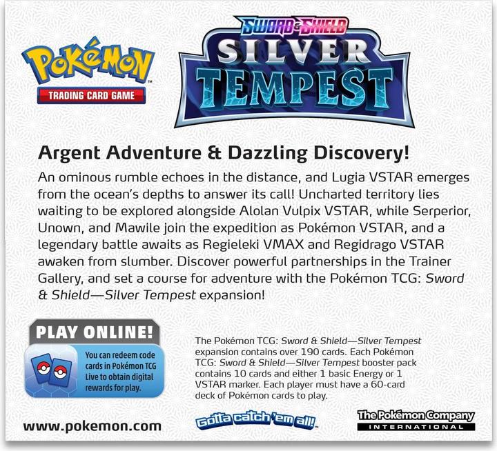 Produktbild Pokémon Silver Tempest (Englisch, Booster Display)