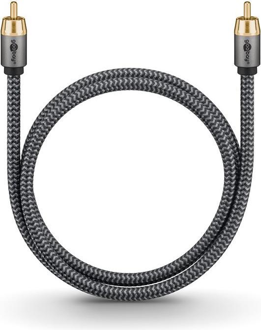 Immagine prodotto Goobay Cavo RCA mono, 2 m, grigio pelle di squalo (2 m, Cinch)