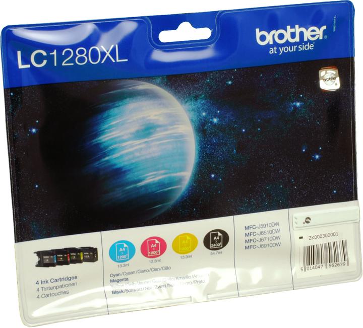 Actual product image Brother LC-1280XLVALBP Value Pack (M, FC, Y, C)