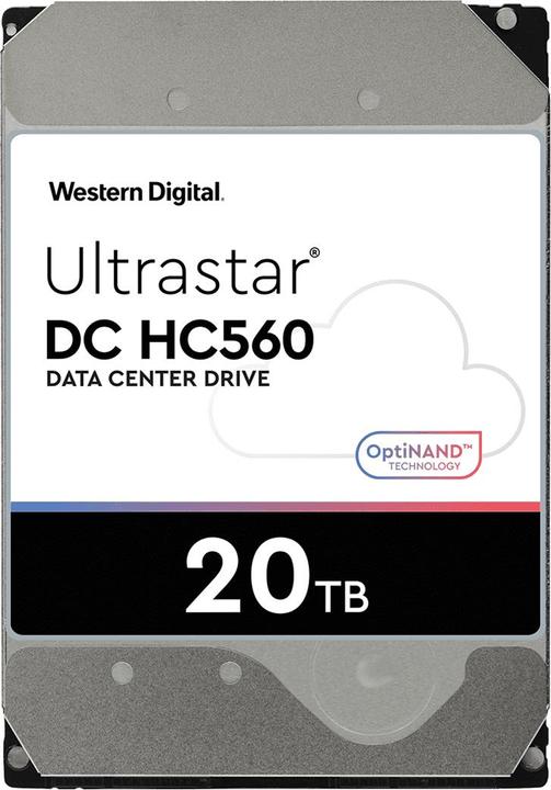 Actual product image WD Ultrastar 0F38754 internal hard drive 3.5" 20 TB NL-SATA (20 TB, 3.5")