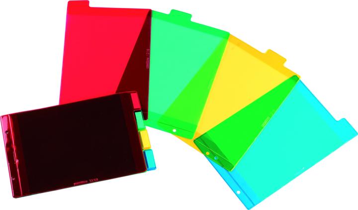 Oxford Kunststoff-Register, blanko, farbig, PVC, A5 quer
