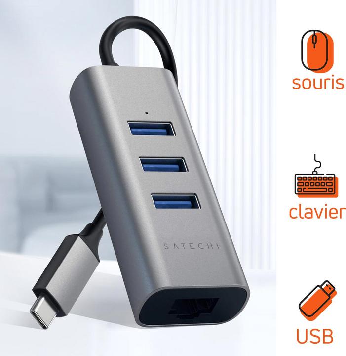 Actual product image Satechi ST-TC2N1USB31AM (USB-C, 1000 Ports)