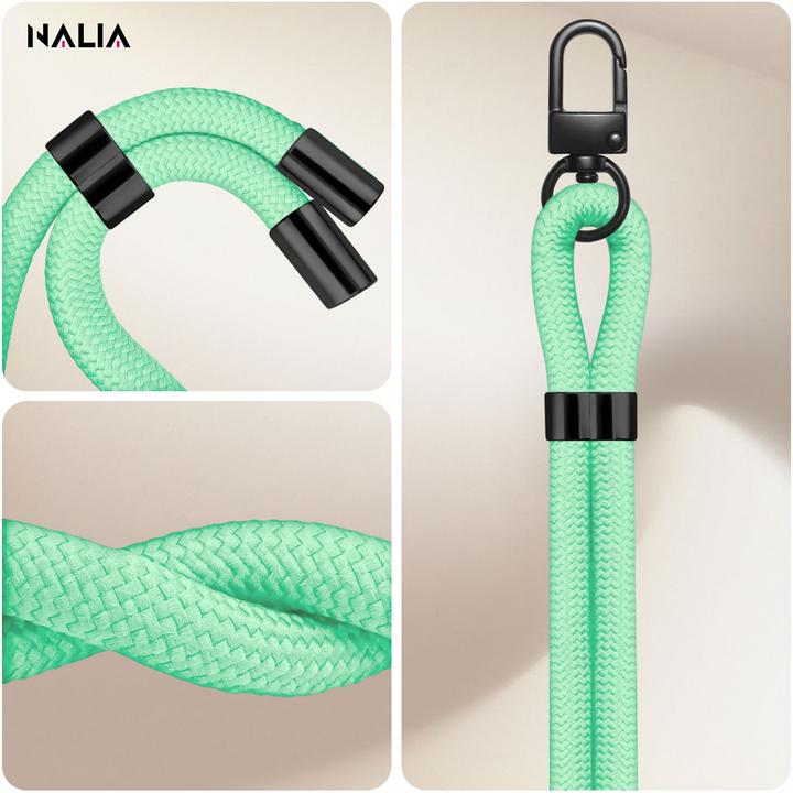 Actual product image Nalia HoldMe Lanyard Handykette - Universal Trageband für Smartphones - Verstellbar, Soft & Elastisch