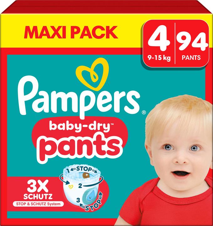 Actual product image Pampers Baby-Dry Pants (Size 4, Half month box, 94 Piece)