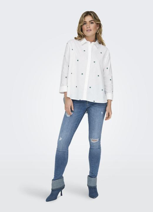Actual product image Only Box fit shirt collar Long sleeve cuffs Shirt Shirt Shirt (M)
